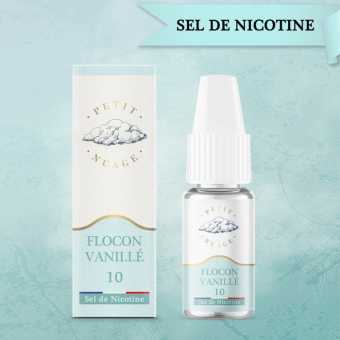 E liquide Flocon Vanillé Format 10 ML Petit Nuage sel de nicotine