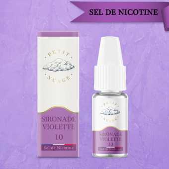 E liquide Sironade Violette Format 10 ML Petit Nuage sel de nicotine