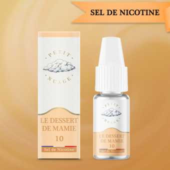 E liquide Le Dessert de Mamie Format 10 ML Petit Nuage sel de nicotine
