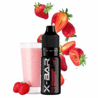 E liquide Strawberry Milkshake sels de nicotine format 10 ml X-BAR