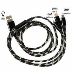 Câble Tigre 3 en 1 Chargement Rapide