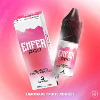 Découvrez l'e-liquide Enfer Pod Limonade Fruits Rouges : Une explosion de saveurs acidulées