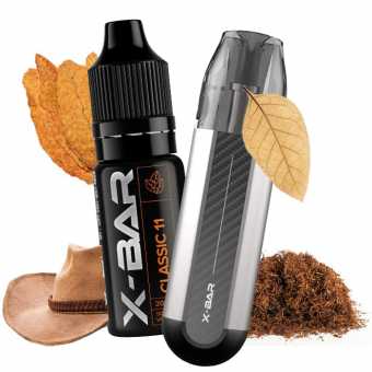 Kit Mini X-Bar Rechargeable saveur Classic 11 Tobacco
