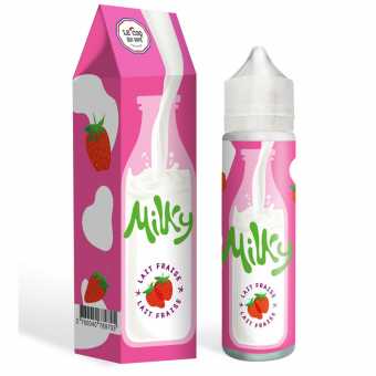 E liquide Lait Fraise format 50 ml Milky