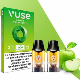 Cartouche e-liquide ePod Vuse saveur Pomme Verte x 2