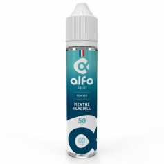 Eliquid Menthe Glaciale 50ml Alfaliquid - Chewingum menthe fraîche