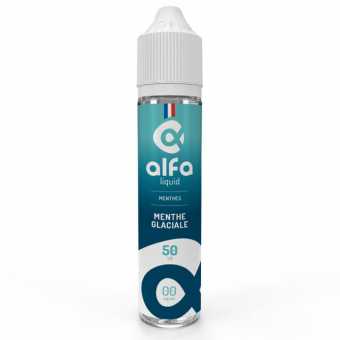 Eliquid Menthe Glaciale 50ml Alfaliquid - Chewingum menthe fraîche