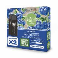 2 x Cartouches RePuff Framboise Bleue Glacée Ma Petite Vape