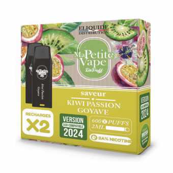 2 x Cartouches RePuff Kiwi Passion Goyave Ma Petite Vape