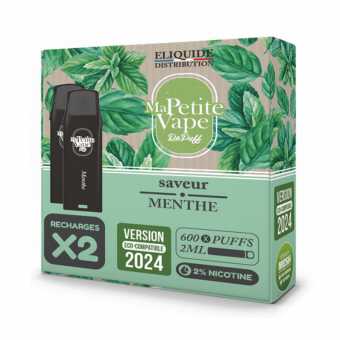 2 x Cartouches RePuff Menthe Ma Petite Vape
