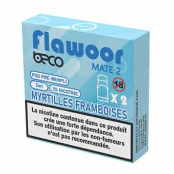 Recharge saveur Myrtilles Framboises Flawoor Mate 2