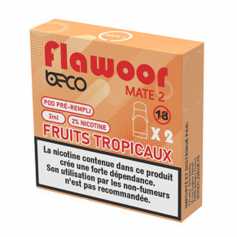 Cartouches Flawoor Mate 2 Fruits Tropicaux (x2)