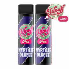 Cartouches Wpuff 1800 Myrtille Glacée x2 de Liquideo