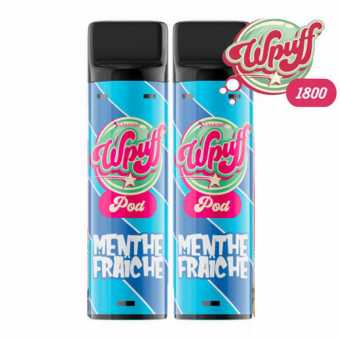 Cartouches Wpuff 1800 Menthe Fraîche x2 de Liquideo