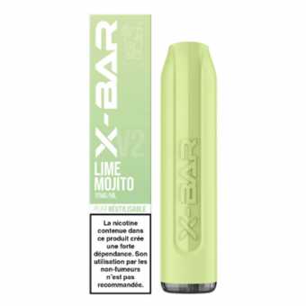 Puff réutilisable X-BAR saveur Lime Mojito du French Lab
