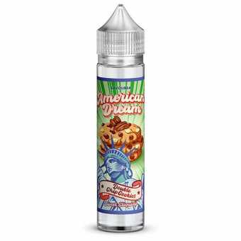 liquide Double Chip Cookies format 50ml American Dream par Savourea, liquide saveur chocolat blanc, lait, cookie et macadamia