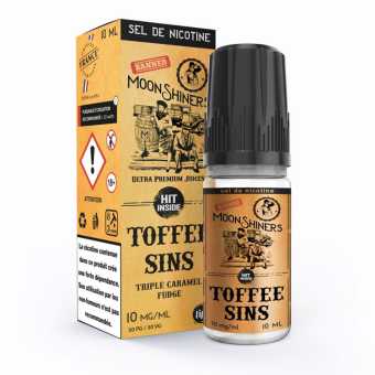 E liquide Toffee Sins aux sels de nicotine Moonshiners