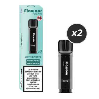 Cartouches Flawoor Pod Pro Menthe Verte