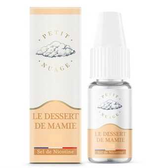 E liquide Le Dessert de Mamie Format 10 ML Petit Nuage sel de nicotine