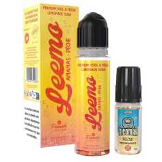 E liquide Ananas Pêche format 50 ml Leemo