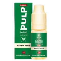 E-liquide aux sels de nicotine - Menthe Verte - Le Pod Liquide - Pulp - 10ml