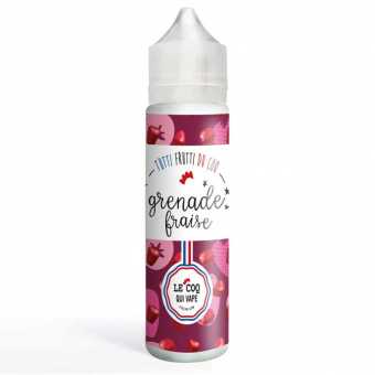 Eliquide Grenade Fraise 50ml par Le Coq Qui Vape