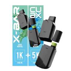 Cartouche Super Menthol CUBX X-Bar