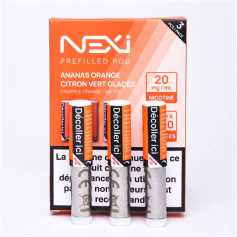 Cartouche Nexi Ananas Orange Citron Vert Glacés (x3)