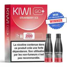 Cartouches Kiwi Go+ Strawberry Ice (x2)