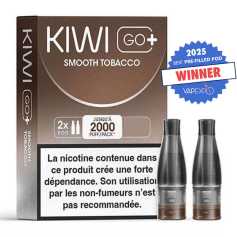 Cartouches Kiwi Go+ Smooth Tobacco (x2)