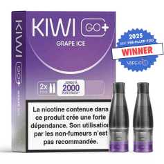 Cartouches Kiwi Go+ Grape Ice (x2)