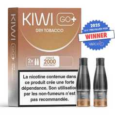 Cartouches Kiwi Go+ Dry Tobacco (x2)