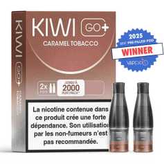 Cartouches Kiwi Go+ Caramel Tobacco (x2)