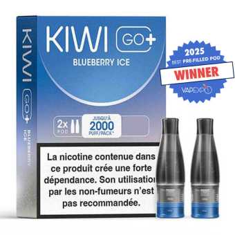 Cartouche Kiwi Go+ Blueberry Ice de Kiwi Vapor