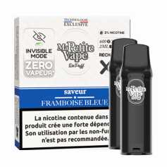 Cartouches RePuff Zéro Vapeur Framboise Bleue