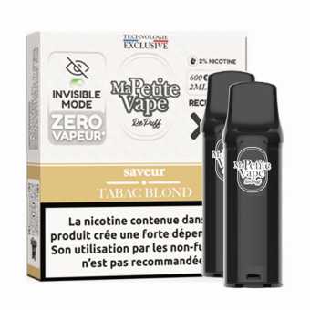 Cartouches RePuff Zéro Vapeur Tabac Blond