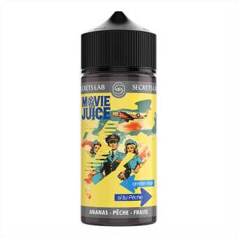 E liquide Arrête moi si tu Pêche format 100 ml Movie Juice