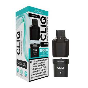 Cartouches Cliq 15000 Menthe Fraiche