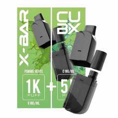 Cartouche CUBX Pomme Verte X-Bar