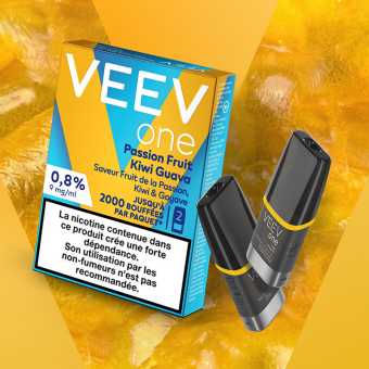 Recharges Veev One Passion Fruit Kiwi Guava (x2)