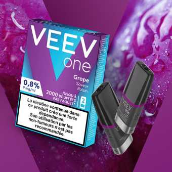 Recharges Veev One Grape (x2)