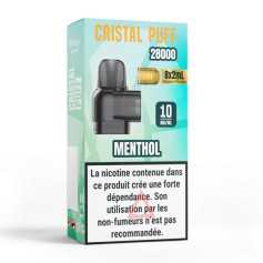 Cartouche Menthol Cristal Puff 28K