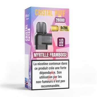 Cartouche Myrtille Framboise Cristal Puff 28K