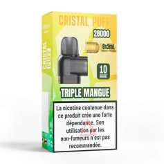 Cartouche Triple Mangue Cristal Puff 28K