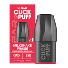Cartouche X-Bar Click Puff Strawberry Milkshake (x1)