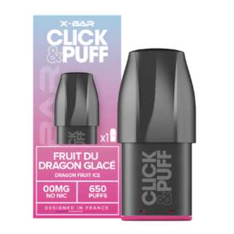 Cartouche X-Bar Click Puff Fruit du Dragon Glacé French Lab