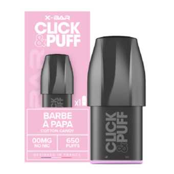 Recharge Barbe à papa Click & Puff X-Bar