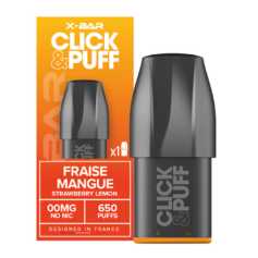 Cartouche X-Bar Click Puff Fraise Mangue
