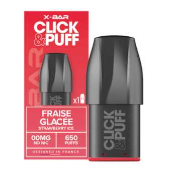 Cartouche X-Bar Click Puff Fraise Glacée