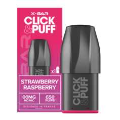 Cartouche X-Bar Click Puff Fraise Framboise